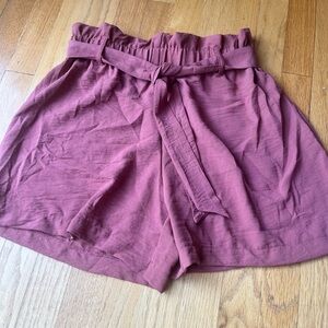 One by Chapter one High Waist paper bag Mauve Shorts